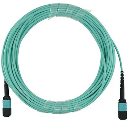 Actual product image BlueOptics Juniper MTP12-FF-M1M compatible MPO-MPO multimode OM3 patch cable 1 metre (U/FTP, CAT7, 1 m)