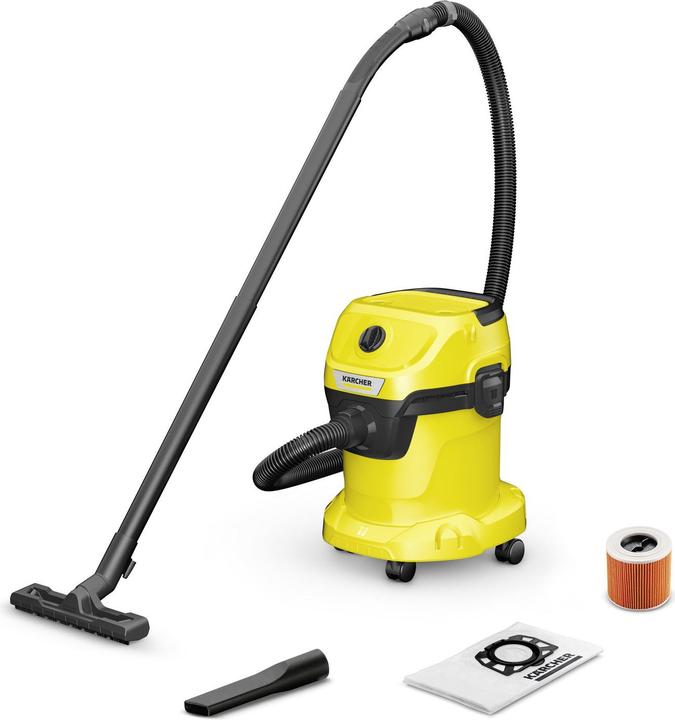Image du produit Kärcher 1.628-009.0 Aspirateur industriel Noir Jaune 12 l 1000 WaWD 2 Plus V-12/4/18/C (Aspirateur eau et poussière)