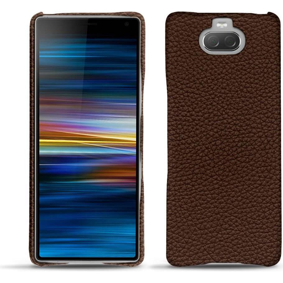 Noreve Lederschutzhülle (Sony Xperia 10), Smartphone Hülle, Braun