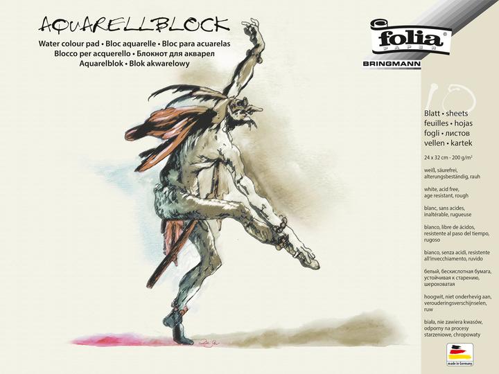 Image du produit Folia Bloc aquarelle (30 x 40 cm, Couverture rigide)