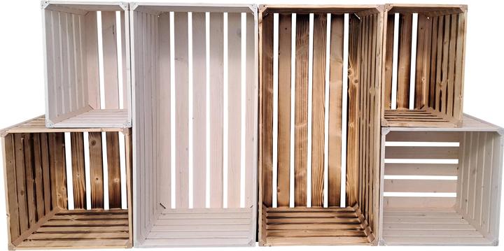 Image du produit Holz Zollhaus Holzharasse Weiss, 35 x 35 x 32 cm (35 x 35 x 32 cm)