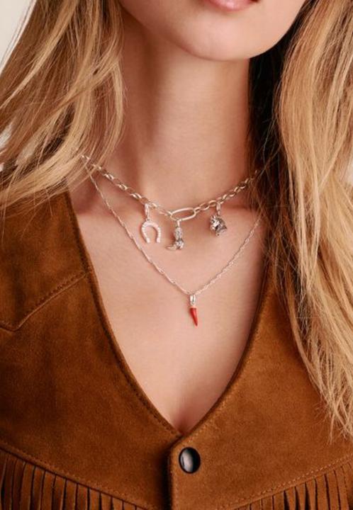 Image du produit Thomas Sabo Silber Charm Anhänger Cornicello Rot Connect (Argent 925, Émail)