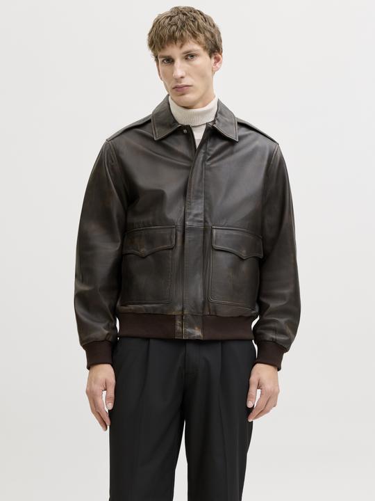 Actual product image Jack & Jones Lederjacke Lederjacke (S)