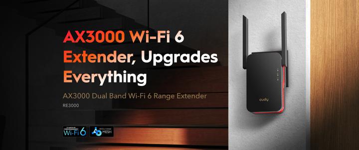 Produktbild Cudy RE3000 (2402 Mbit/s, 574 Mbit/s)