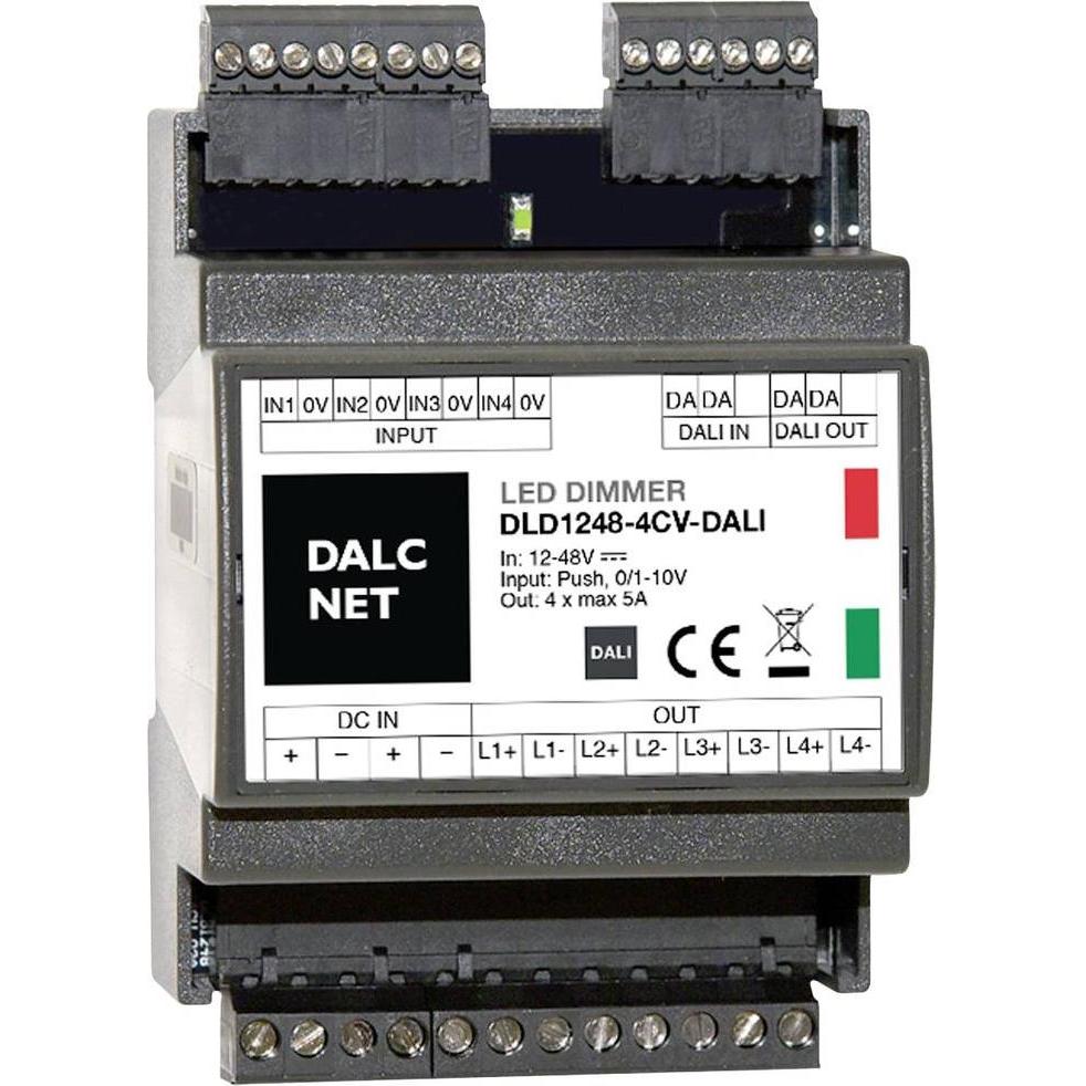 Dalcnet, Attuatore, Dimmer 12V-48V 5A CV DALI 4 Ausgänge (Attuatore dimmerabile)
