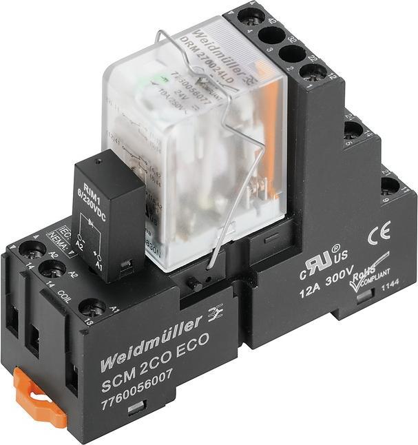Weidmüller Switching relay 4W IP20 27x75x65mm 1542420000