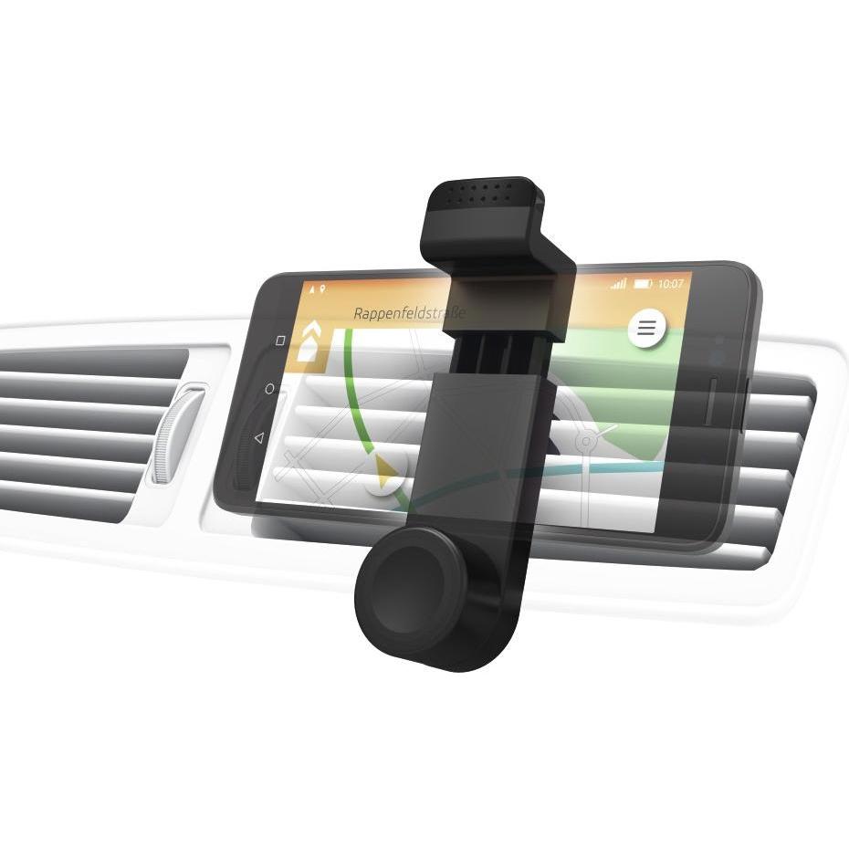 Hama Essential Line Flipper - Halterung für Kfz für Handy, Smartphone Halterung, Schwarz