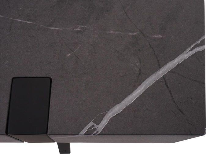 Image du produit Mendler Rack TV HWC-L54, métal 42x120x40cm imitation marbre gris