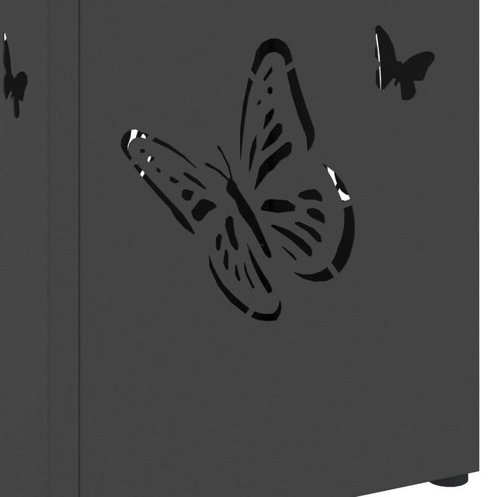 Immagine prodotto vidaXL Portaombrelli in metallo nero Standard Inserti decorativi