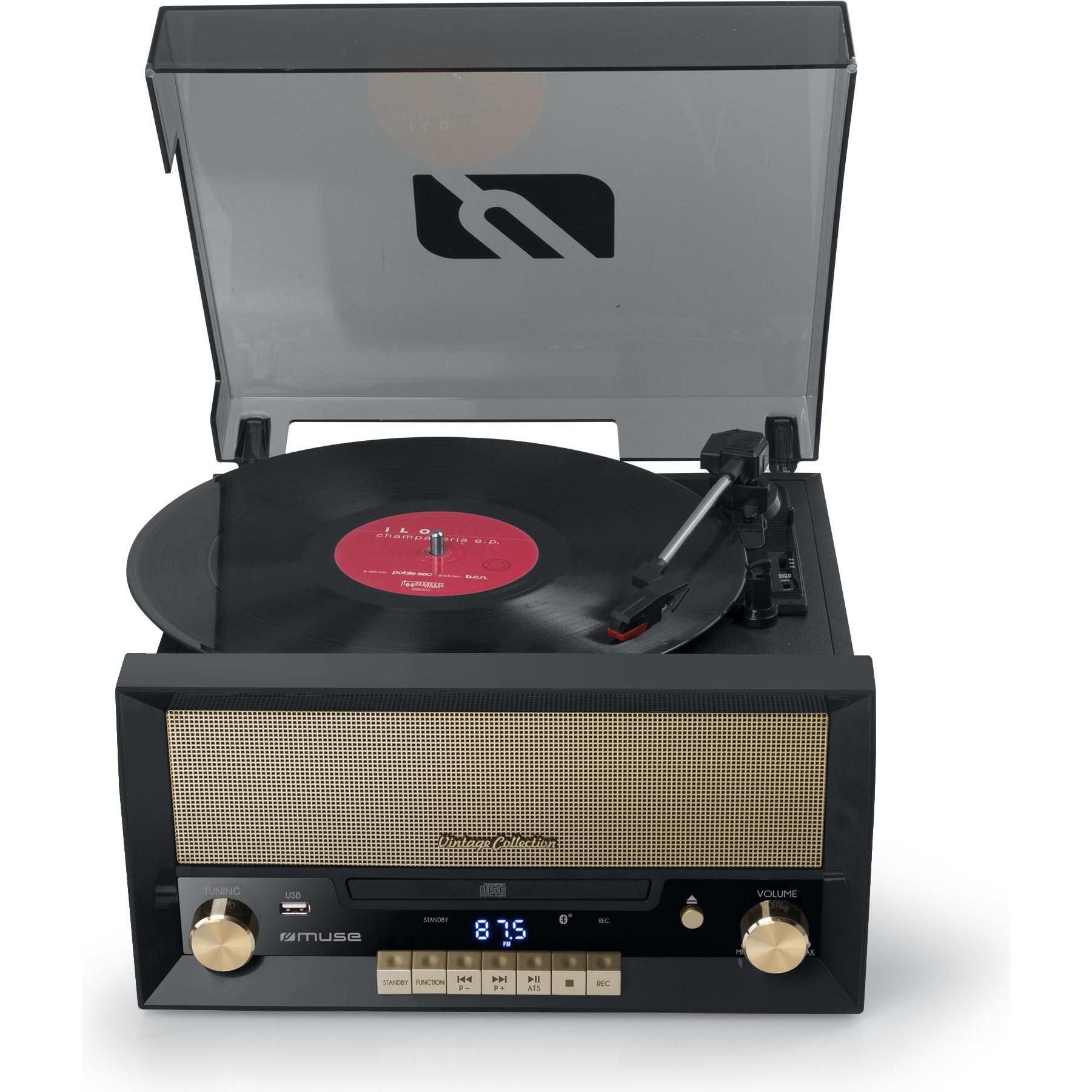 Thumbnail - Muse MT-110B (FM, Bluetooth), Radio, Schwarz, Braun