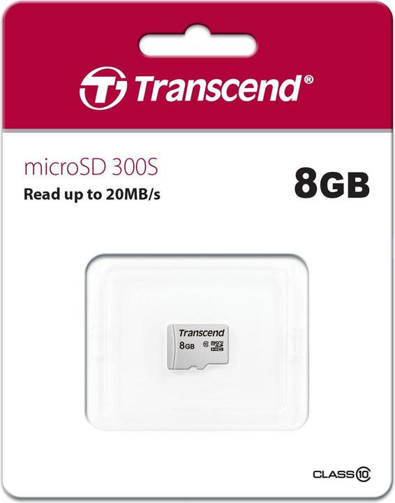 Produktbild Transcend USD300S (8 GB, microSDHC, U1, UHS-I)