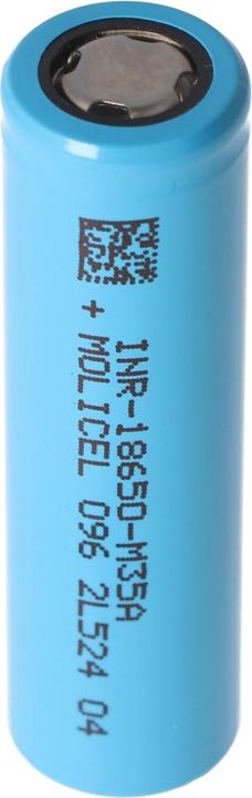 Actual product image Molicel Battery INR18650-M35A 3500mAh 10A unprotected, flat rate (18650, 3500 mAh)