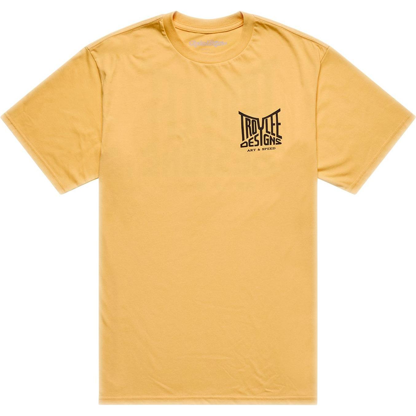 Troy Lee Designs, Maglietta, T-Shirt, Handlebar, bleached melon, S, Arancia, (S)