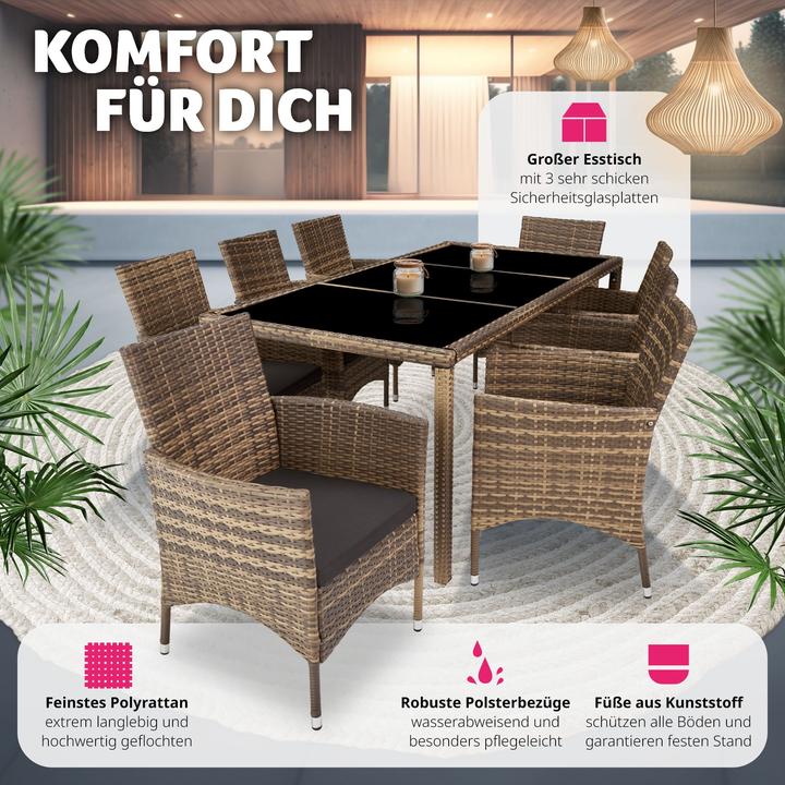 Produktbild tectake Rattan Sitzgruppe Valencia