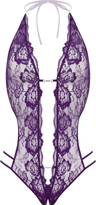 Actual product image Christine Le Duc Ouvert Spitzenbody Renee violett (L, XL)