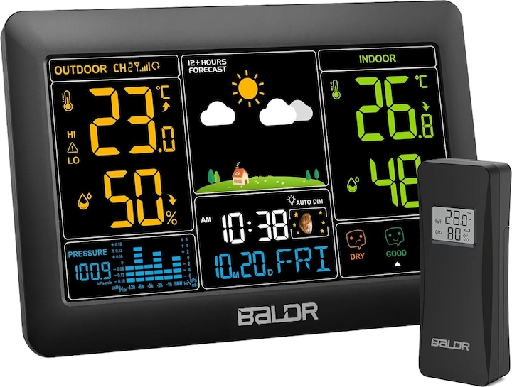 Baldr Funk Wetterstation mit Aussensensor