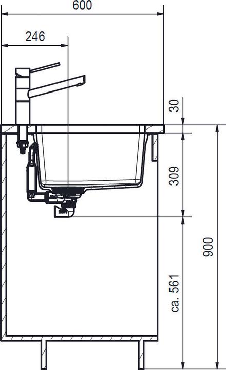 Actual product image Franke 125.0683.234 (30.90 cm, 60 cm)
