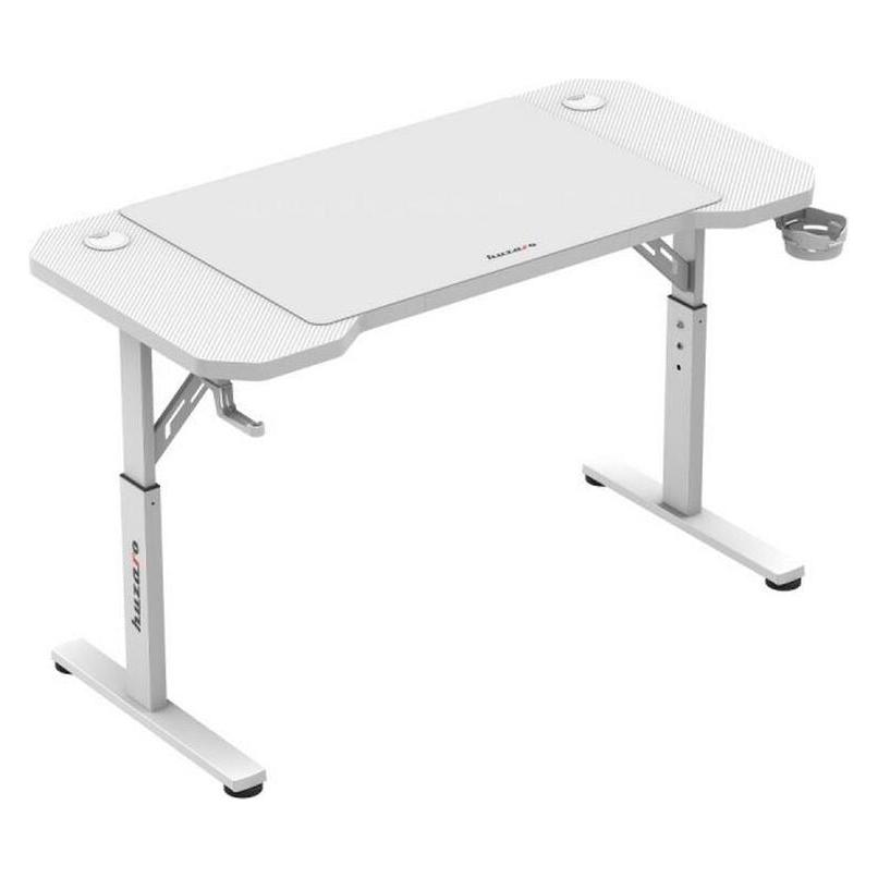 Huzaro Biurko Gamingowe Hero 2.6 White, Speeltafels, Wit
