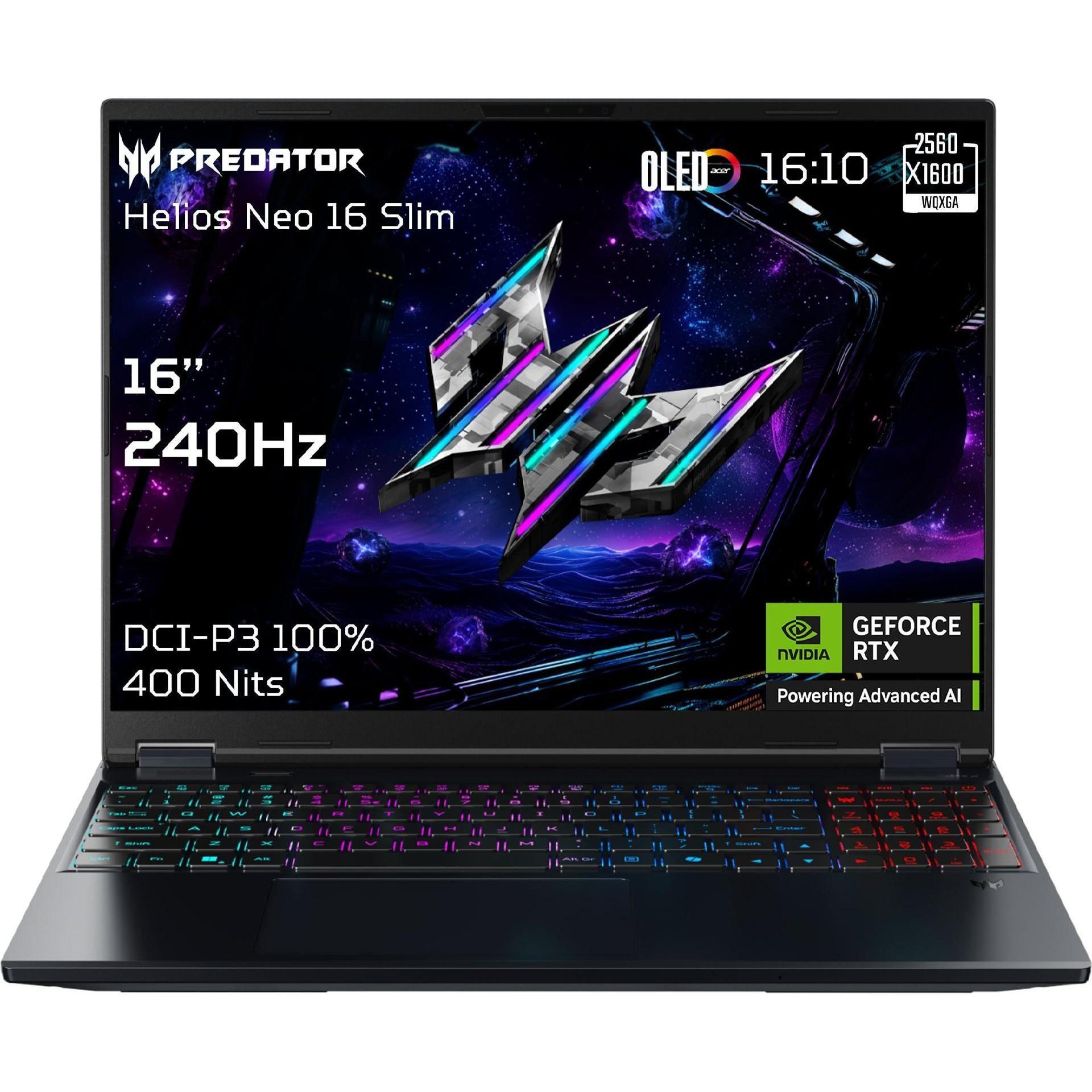 Acer Predator Helios Neo 16 AI (PHN16S-71-79LS) Gaming 16,0 WQXGA, OLED, 240Hz, Intel i7U-255HX (13 