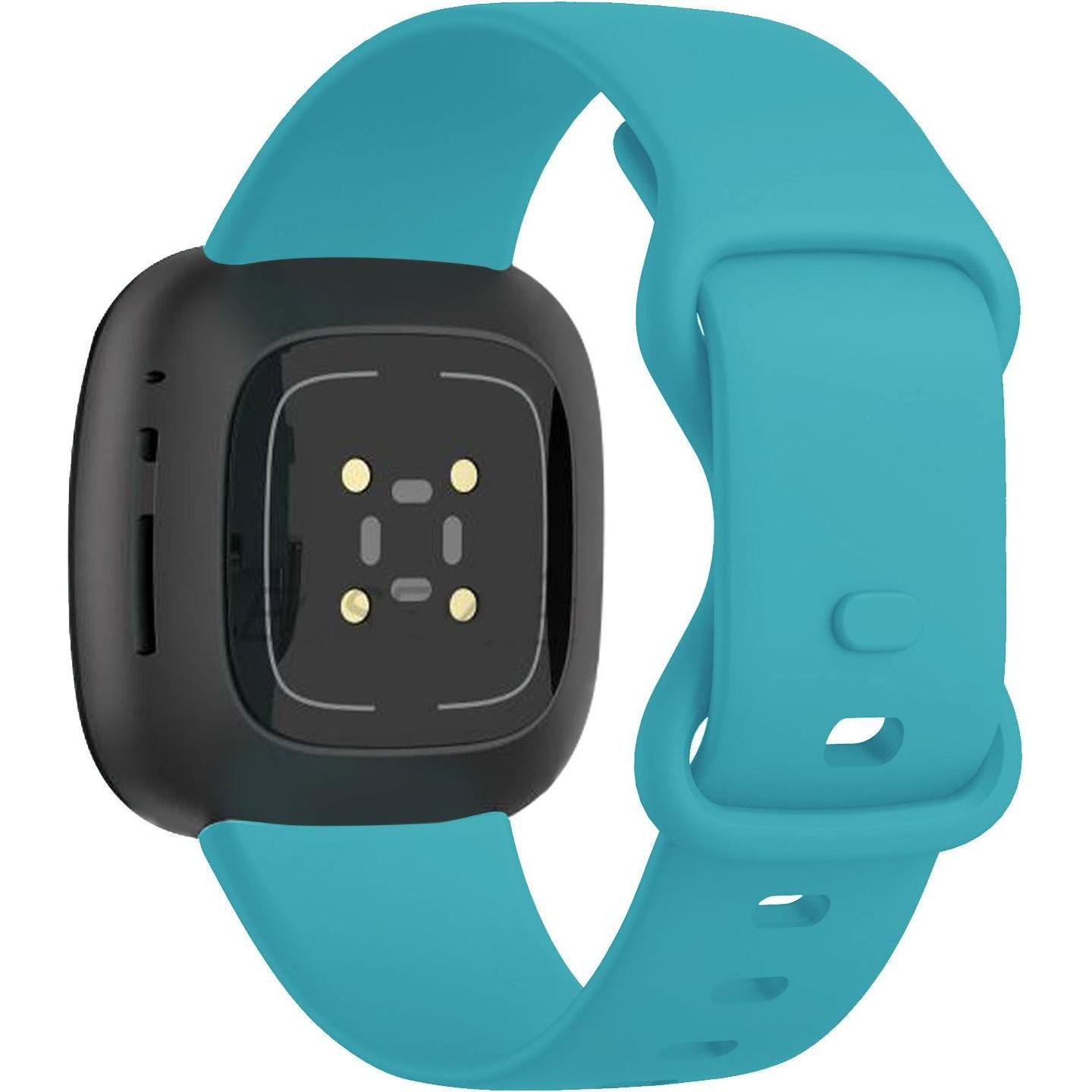 Thumbnail - Strap-it Silikon Armband (Silikon, Versa 3), Uhrenarmband, Blau