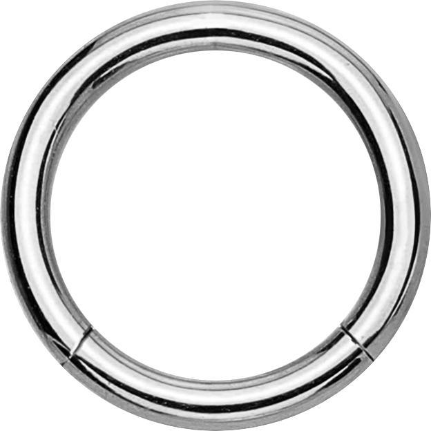 Produktbild Star Piercing Steriler Segmentring klappbar silber (Titan G23, ohne Messing)