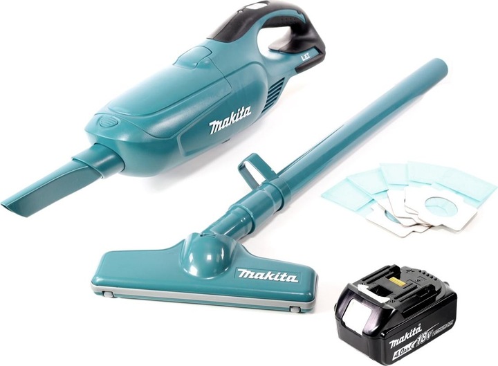 Image du produit Makita DCL 182 M1 18V Li-ion Aspirateur compact sans fil Vert + 1x Batterie BL 1840 4,0 Ah sans