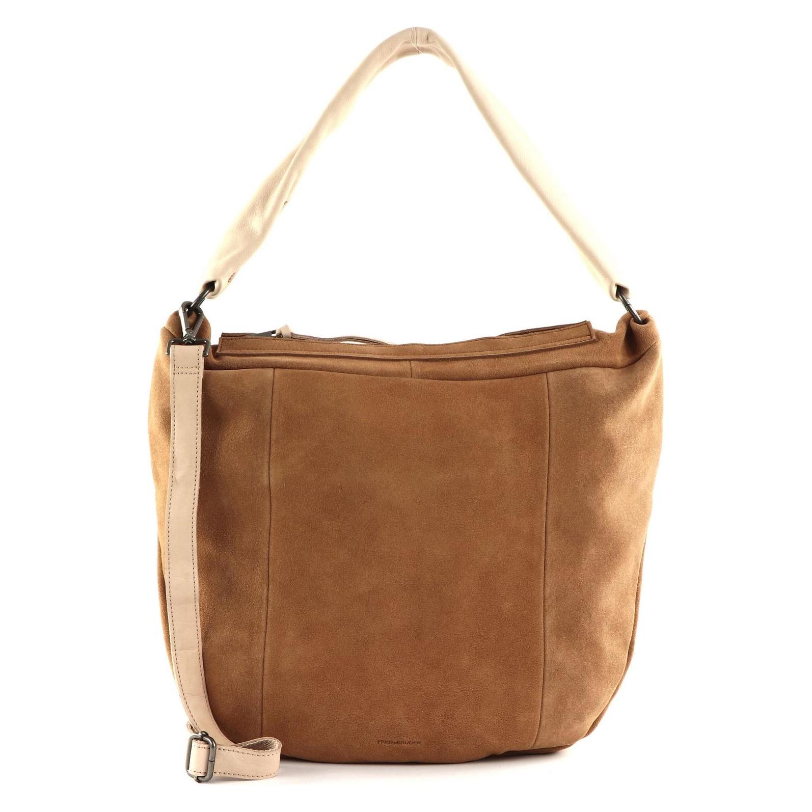 FredsBruder, Damen, Handtasche, Sohandi Hobo Bag, Braun