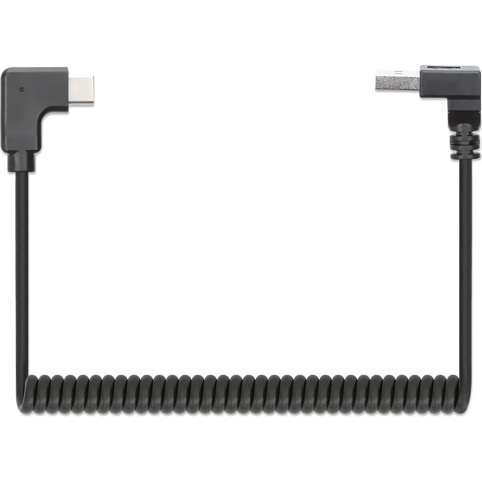 Thumbnail - Manhattan Spiralkabel USB-A auf USB-C Ladekabel (1 m, USB 2.0), USB Kabel