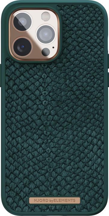 Immagine prodotto Njord Custodia rigida Salm.Leather Magsafe verde (Apple iPhone 14 Pro Max)