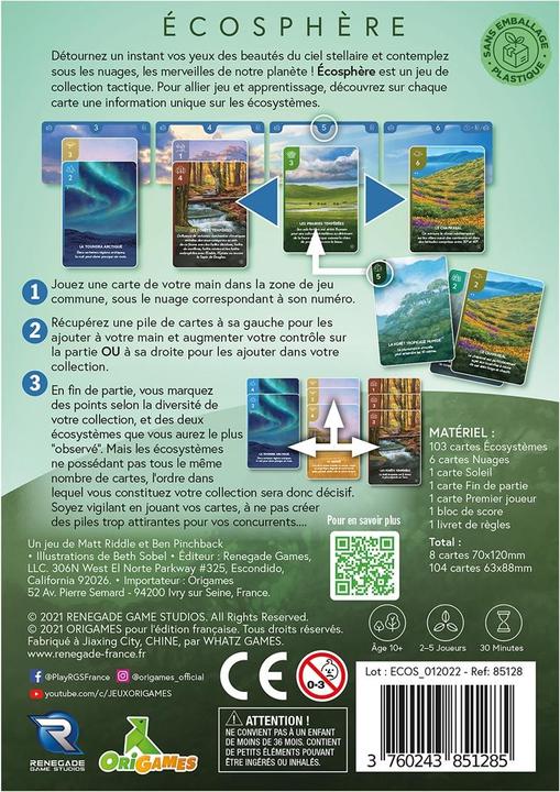 Immagine prodotto Origames Ecosphère f (Francese)