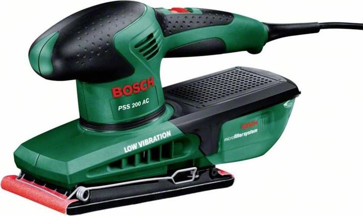 Microfiltre Bosch, Feuille abrasive (Red Wood) P120, Coffret de transport en plastique