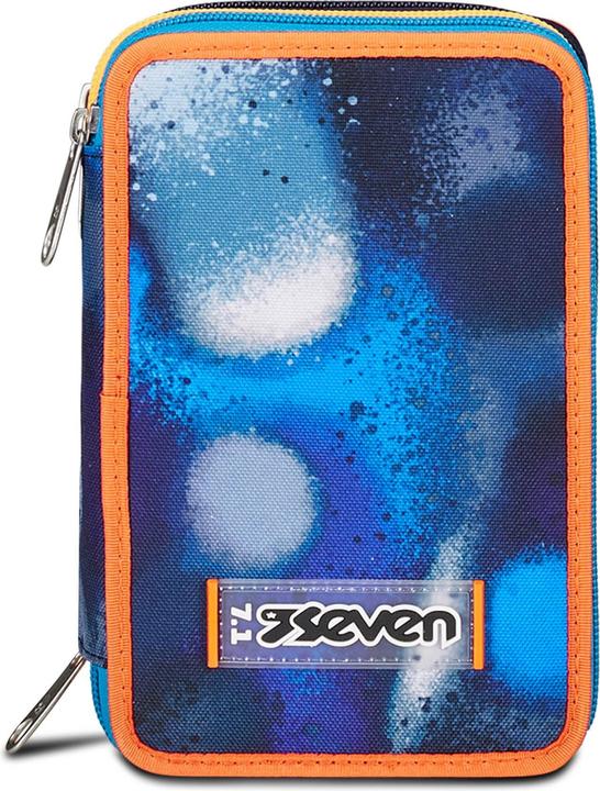 Produktbild Seven Schulranzen 3 Reissverschlüsse Blau Orange