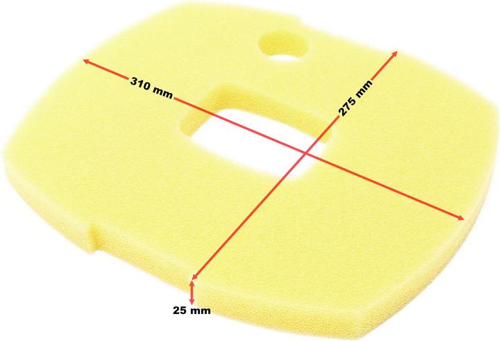 Image du produit SunSun CUF Éponge jaune Filtration particules fines 310x275x25mm Pompes bassin CUF-2800-5800