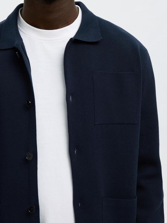 Produktbild Selected Homme Slhmike Light Ls Knit Relaxed Polo Cardi (M)