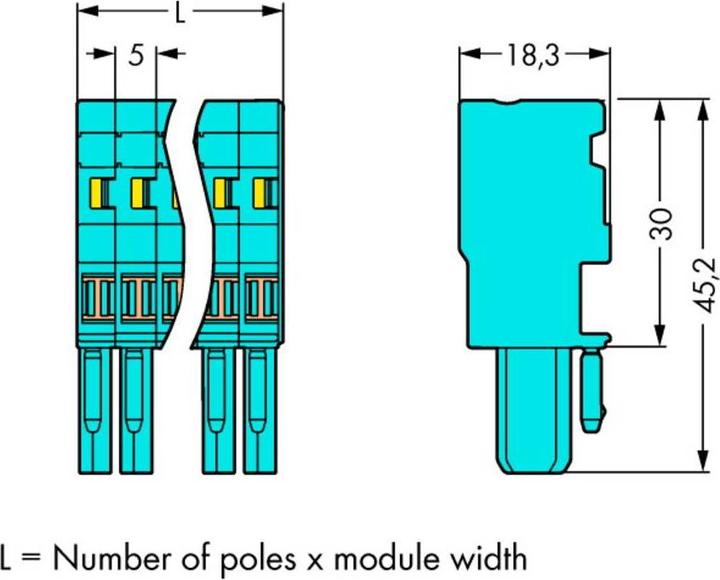 Produktbild Wago 1-Leiter-Federleiste 769-101/000-006 Inhalt: 200 St. (769-101/000-006)