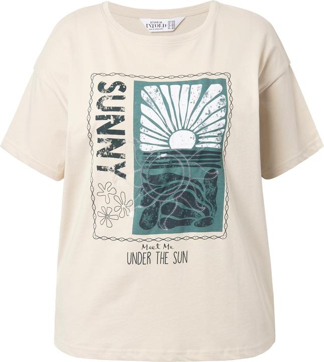 Image du produit Studio Untold T-shirt oversize, imprimé soleil et paillettes (60)
