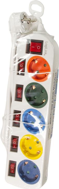 Produktbild LogiLink 5x CEE 7/3 (5x, CEE 7/3, 1.50 m)