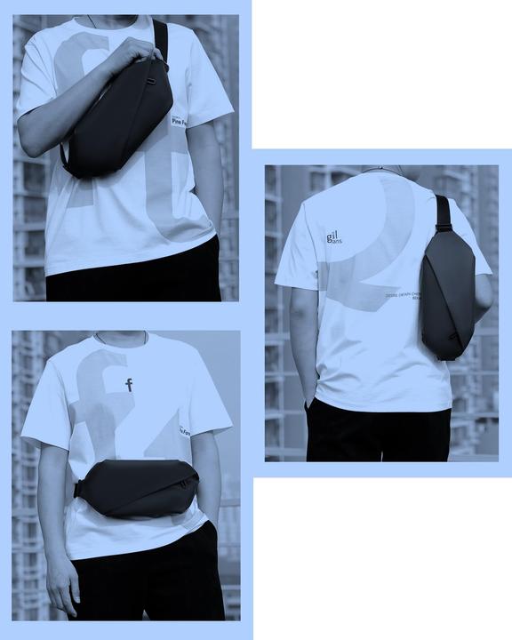 Produktbild Only-Bags.Store Grosse Gürteltasche-PU Leder wasserdicht Sport Reisen Reisen Joggen Bauchtasche wasserdicht Wandern