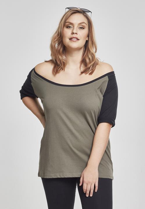 Actual product image Urban Classics Ladies 3/4 Contrast Raglan Tee (5XL)