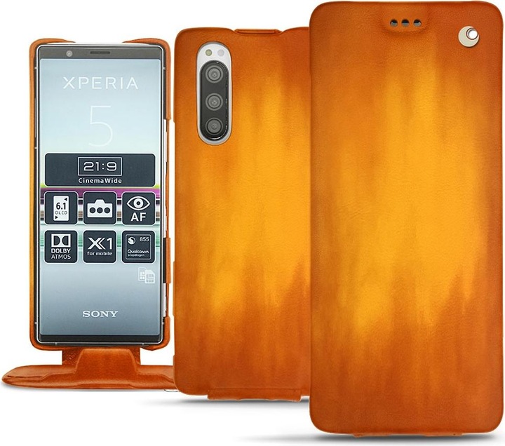 Actual product image Noreve Leather cover vertical (Sony Xperia 5)