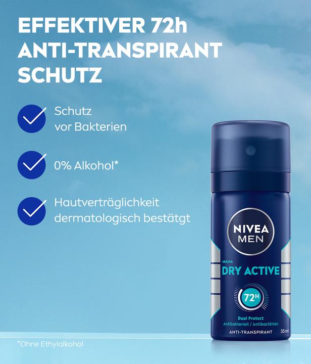 Actual product image NIVEA MEN Dry Active (Spray, 35 ml)
