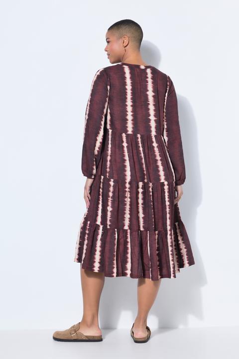 Produktbild Studio Untold Midikleid, Batik, V-Ausschnitt, Volants (46, 48)