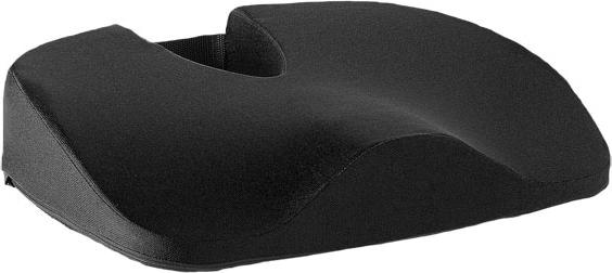 Produktbild Vital Steissbeinkissen Jersey Bezug schwarz mit Antirutschunterseite (40 x 45 x 8 cm)