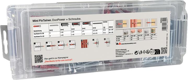 Produktbild Fischer MiniFixTainer - DuoPower + S (160 Stk.)