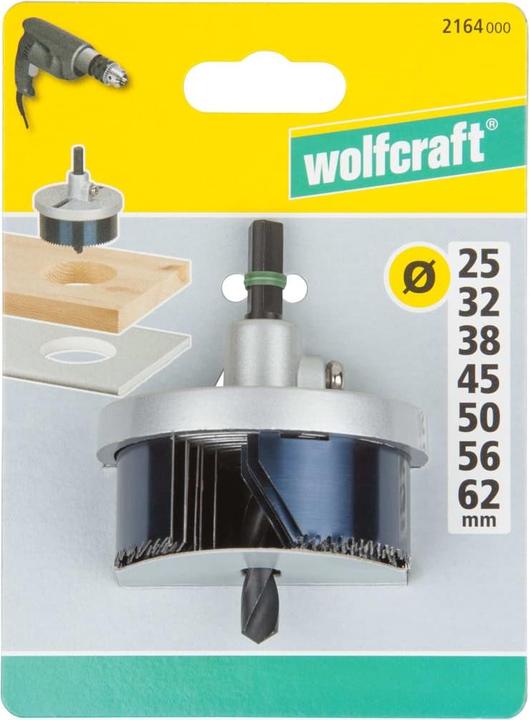 Actual product image wolfcraft wolfcraft 1 Standardlochsäge ø25,32,38,45,50,56,62 (25, 32, 38, 45, 50, 56, 62 mm)