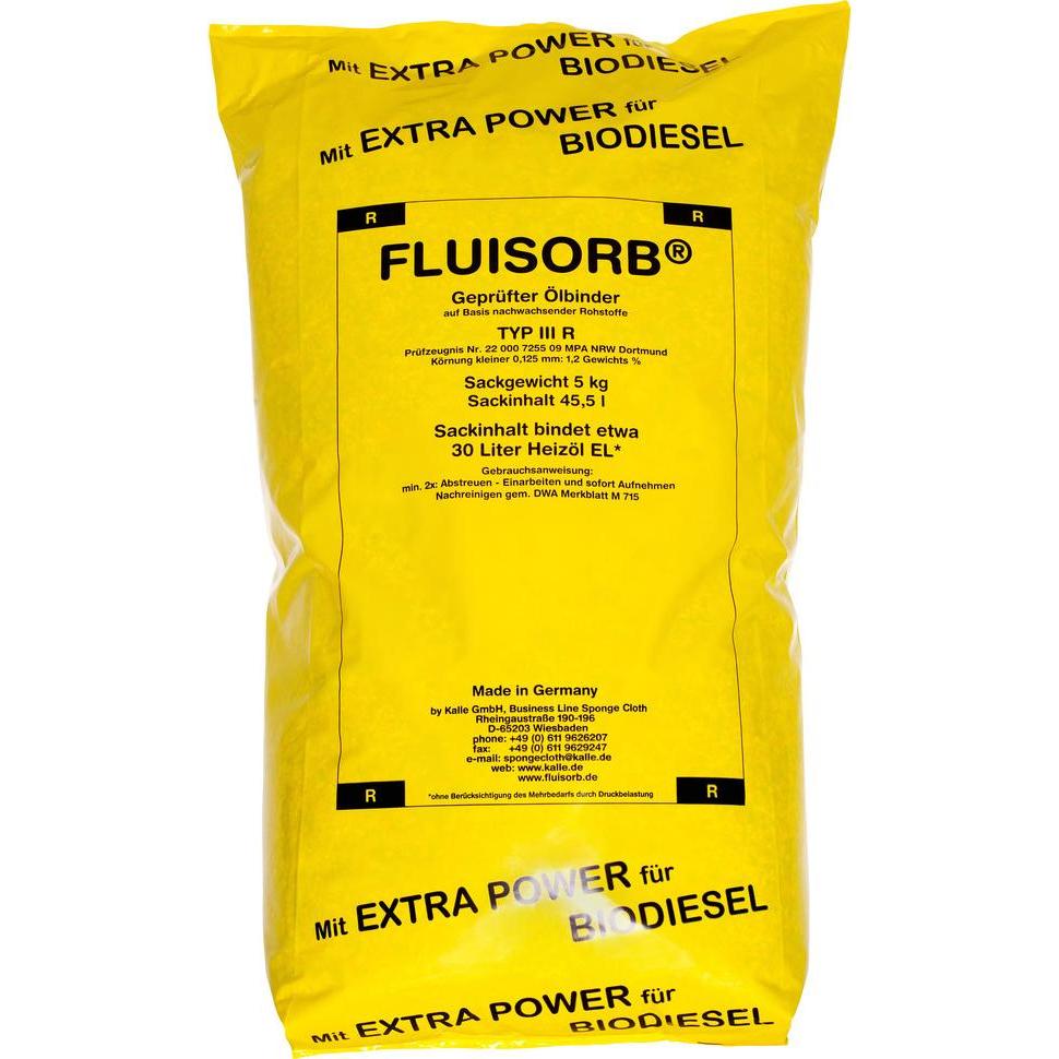 Fluisorb, Garagenausstattung, Ölbindemittel Typ III R