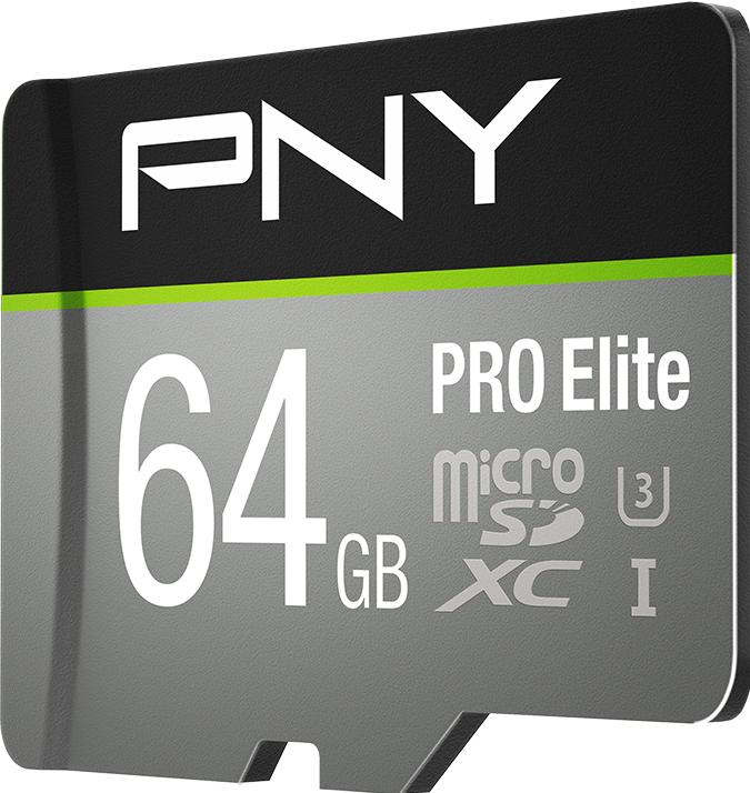 Produktbild PNY Pro Elite (64 GB, microSDXC, U3, UHS-I)