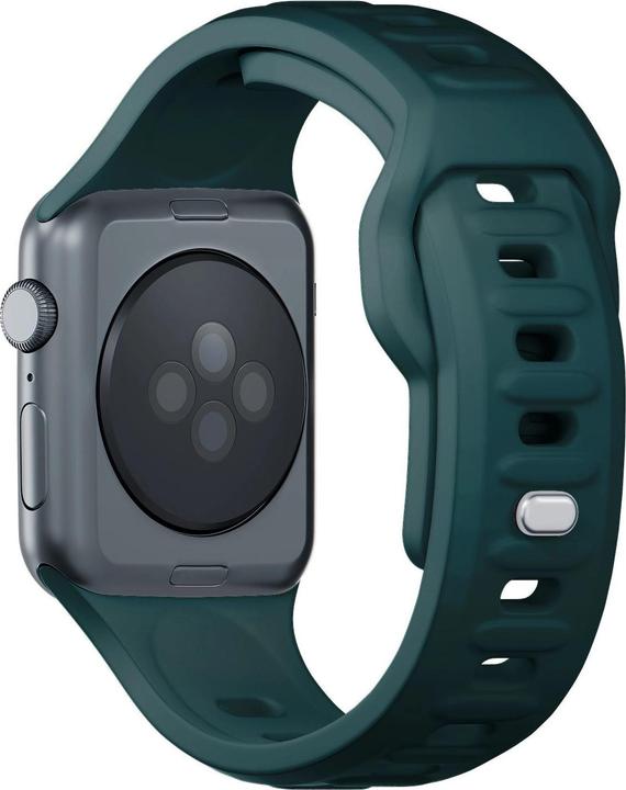 Produktbild 3MK Silicone Watch Strap zielony/ evergreen dla Apple Watch 42/44/45/49mm (Edelstahl, Silicone)