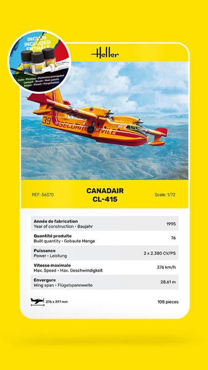 Image du produit Heller STARTER KIT Canadair CL-415