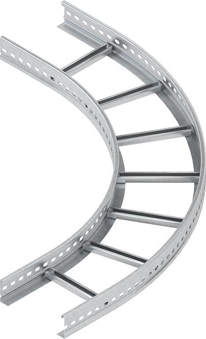 Produktbild Niedax NIE KLBK60.203 Bogen 90Â° klein 60x200mm mit gelochten Seitenholmen (6 cm)